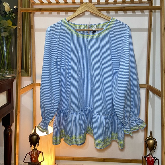 None Tops - 🛍️Striped Tops. Size- Tag it’s XXS BUT THIS IS BIGGER IN SIZE -⬇️Measurement